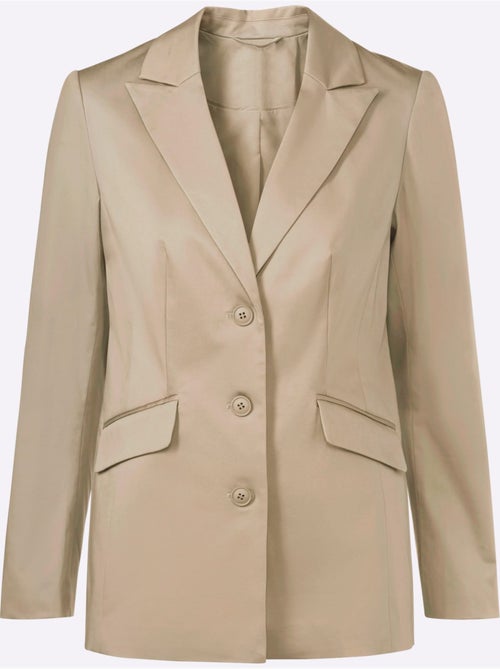 Blazer Col à Revers à Effet Affinant - Taille Standard - helline - Kiabi