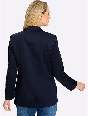 Blazer Col à Revers à Effet Affinant - Taille Standard - Helline