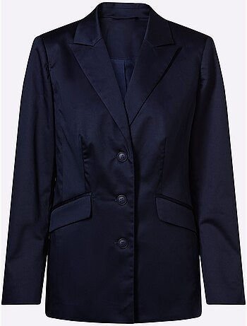 Blazer Col à Revers à Effet Affinant - Taille Standard - Helline