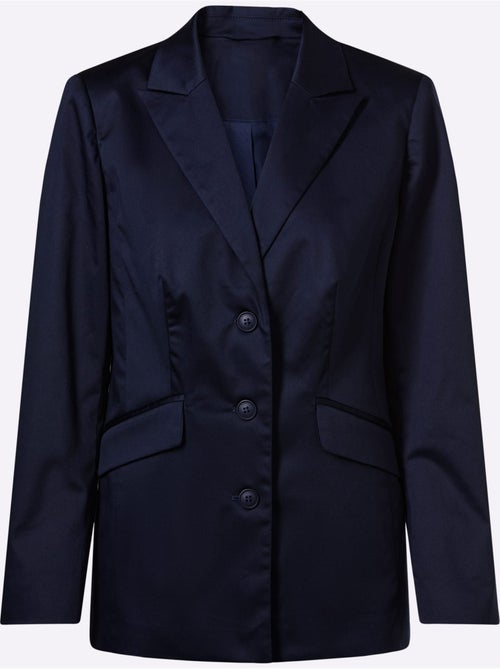 Blazer Col à Revers à Effet Affinant - Taille Standard - Helline - Kiabi Blazer Col à Revers à Effet Affinant - Taille Standard - Helline - Kiabi