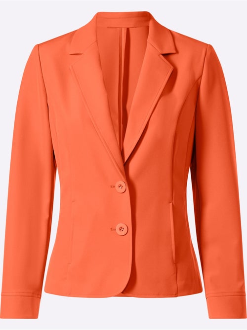 Blazer Col à Revers à Effet Affinant - Taille Standard - Helline - Kiabi Blazer Col à Revers à Effet Affinant - Taille Standard - Helline - Kiabi