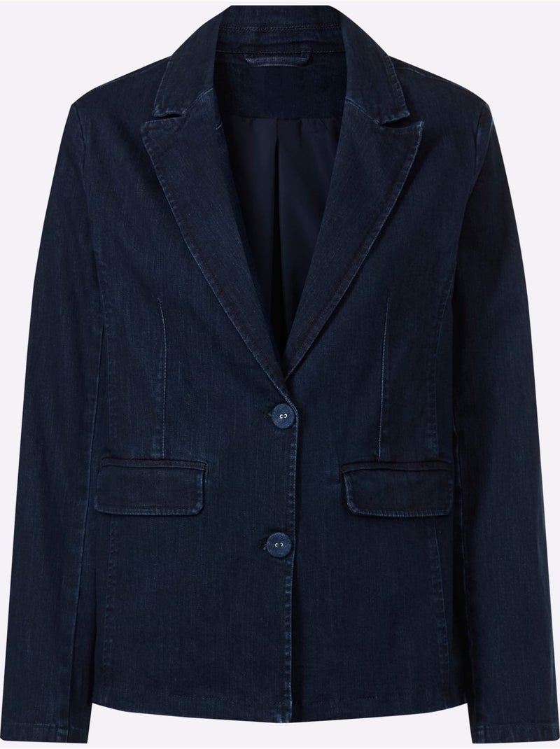 Blazer Coupe Féminine - Taille Standard - Helline Bleu foncé - Kiabi