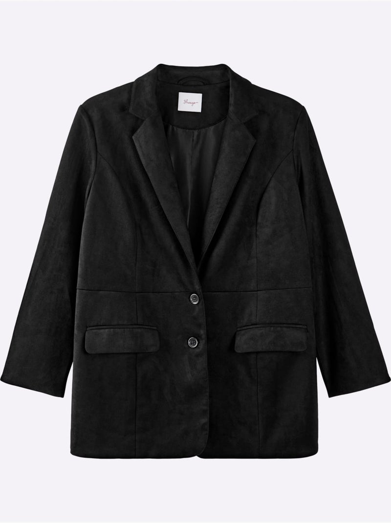 Blazer Coupe Féminine - Taille Standard - Sheego Noir - Kiabi