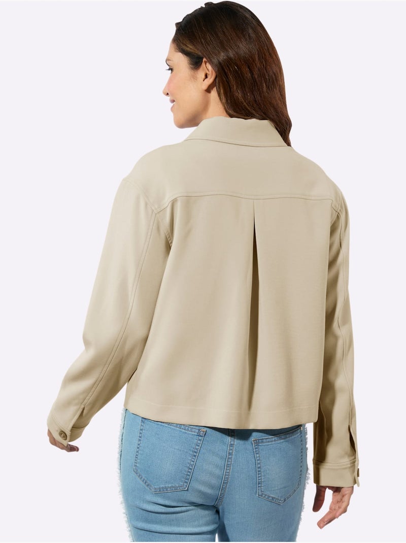 Blazer Court 33% Viscose - Taille Standard - Witt Sable - Kiabi