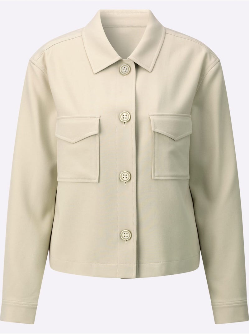 Blazer Court 33% Viscose - Taille Standard - Witt Sable - Kiabi