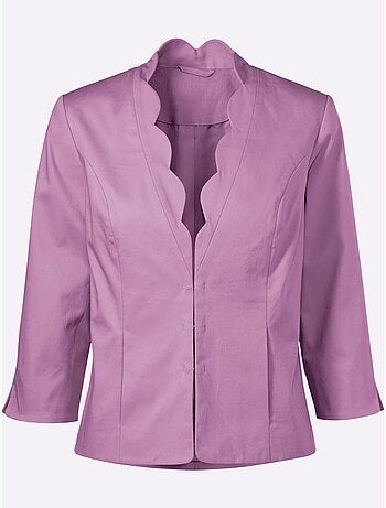 Blazer court ouvert et manches trois quarts romantique - Taille standard - Witt