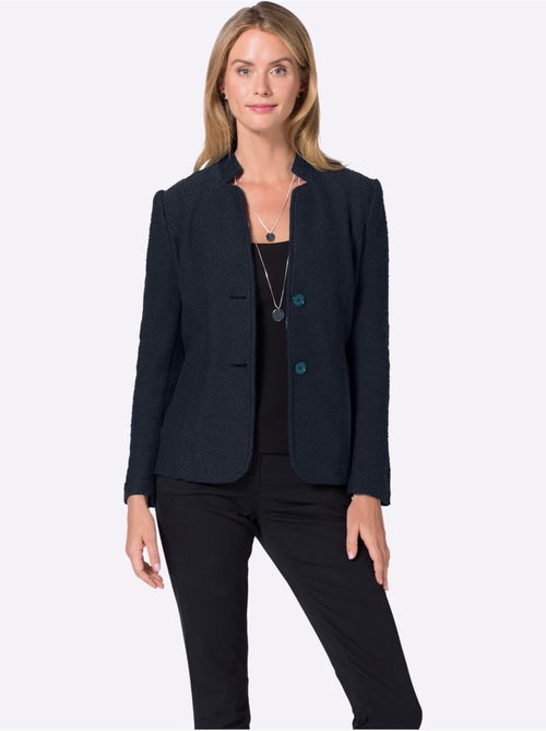 Blazer court qualité ultra-douce - taille standard - moda vilona - Kiabi Blazer court qualité ultra-douce - taille standard - moda vilona - Kiabi