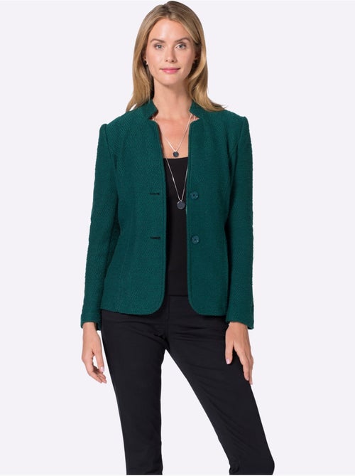 Blazer court qualité ultra-douce - taille standard - moda vilona - Kiabi Blazer court qualité ultra-douce - taille standard - moda vilona - Kiabi