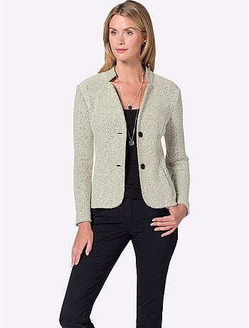 Blazer court qualité ultra-douce - taille standard - moda vilona