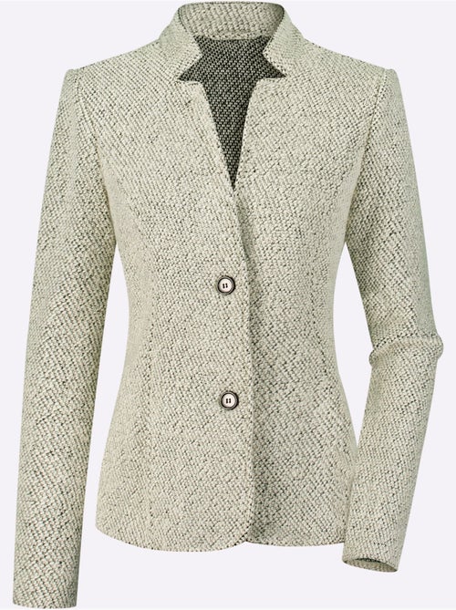 Blazer court qualité ultra-douce - taille standard - moda vilona - Kiabi Blazer court qualité ultra-douce - taille standard - moda vilona - Kiabi