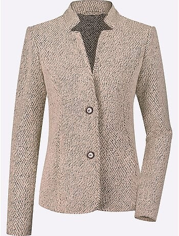 Blazer court qualité ultra-douce - taille standard - moda vilona