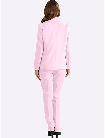 Blazer classique avec col à revers et poches à rabat - Taille standard - Moda Vilona