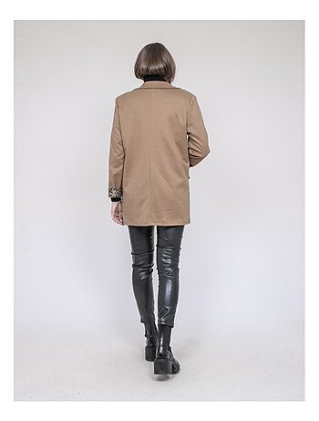 Blazer doublure léopard UVANIE