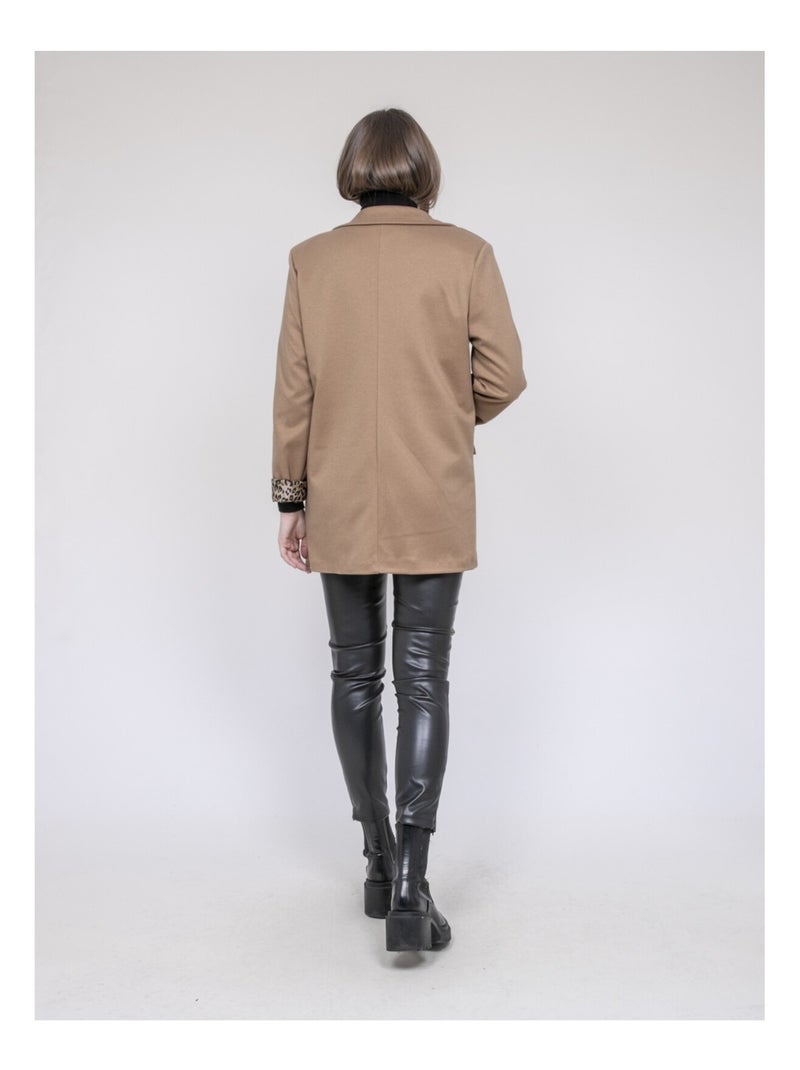 Blazer doublure léopard uvanie Beige - Kiabi