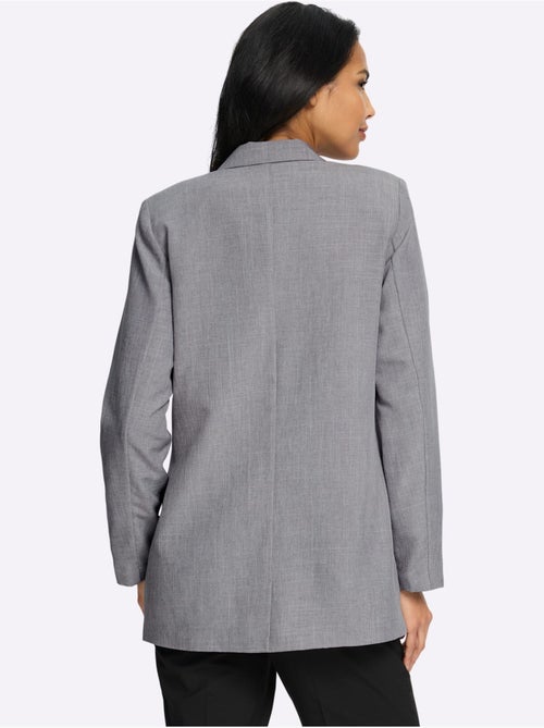 Blazer Doublure Rayée Tendance - Taille Standard - Moda Vilona - Kiabi Blazer Doublure Rayée Tendance - Taille Standard - Moda Vilona - Kiabi