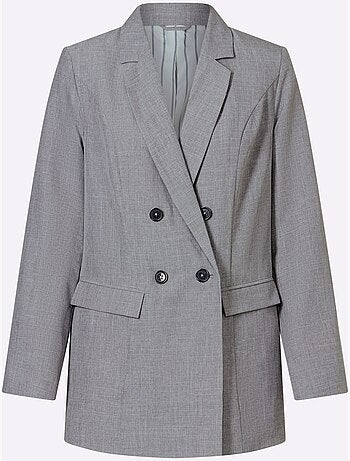 Blazer Doublure Rayée Tendance - Taille Standard - Moda Vilona