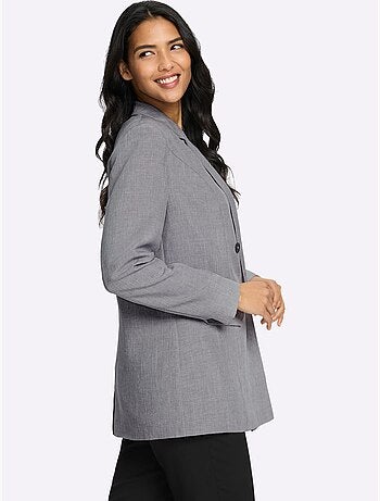 Blazer Doublure Rayée Tendance - Taille Standard - Moda Vilona