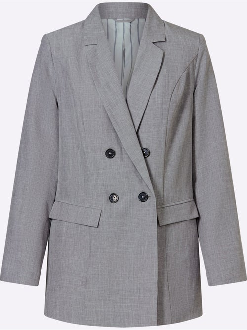 Blazer Doublure Rayée Tendance - Taille Standard - Moda Vilona - Kiabi