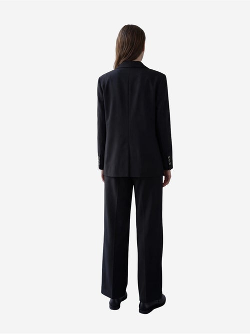 Blazer en coton et lin avec fermeture boutonnée my fashion - Kiabi