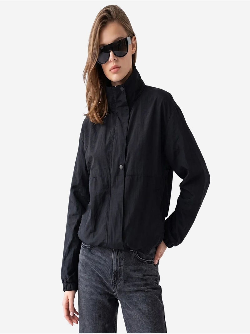 Blazer en coton mixray Noir - Kiabi