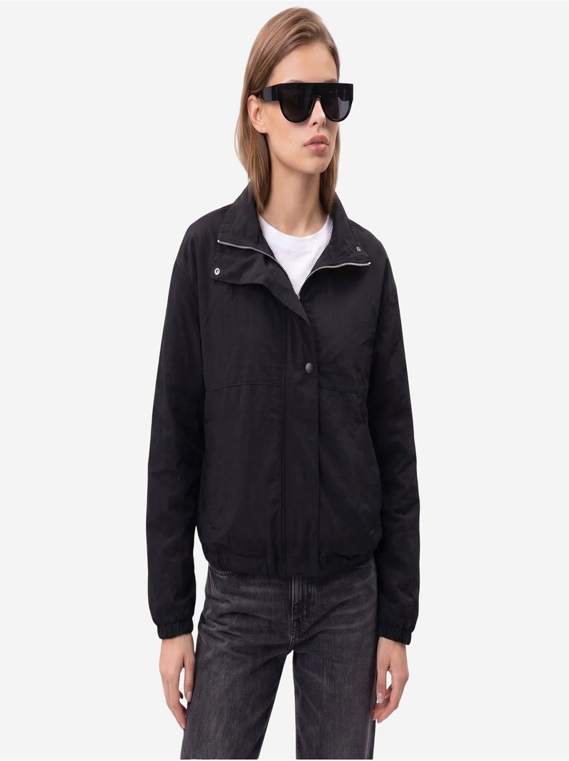 Blazer en coton mixray Noir - Kiabi