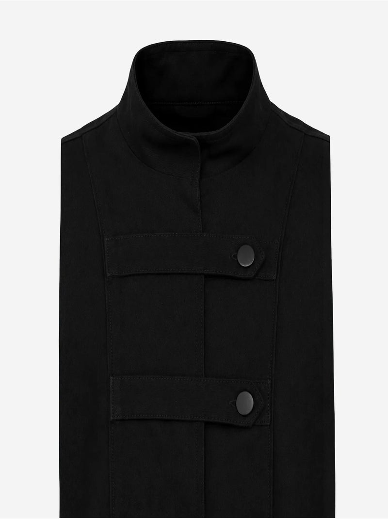 Blazer en coton mixray Noir - Kiabi