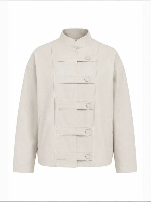 Blazer en coton mixray - Kiabi