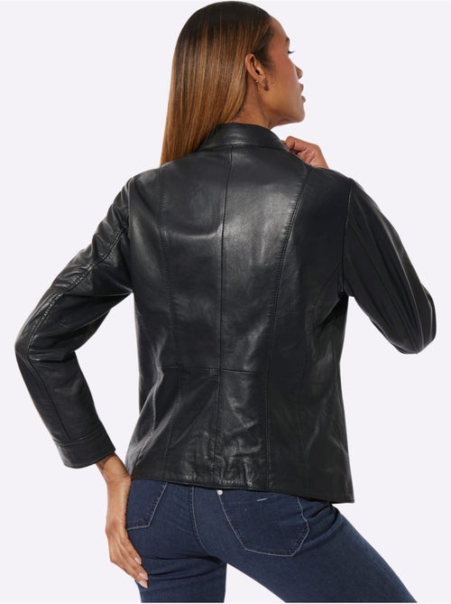 Blazer En Cuir Cuir Agneau Nappa De Qualité - Taille Standard - helline - Kiabi