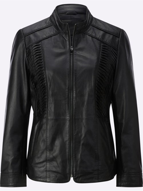 Blazer En Cuir Cuir Agneau Nappa De Qualité - Taille Standard - helline - Kiabi