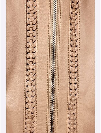 Blazer En Cuir Pur Cuir D'agneau Nappa - Taille Standard - helline