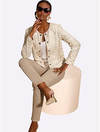 Blazer En Dentelle Tissu Extérieur 100% Coton - Taille Standard - Helline