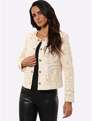 Blazer En Dentelle Tissu Extérieur 100% Coton - Taille Standard - Helline