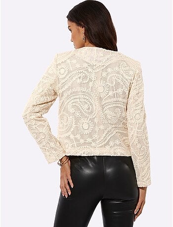 Blazer En Dentelle Tissu Extérieur 100% Coton - Taille Standard - Helline