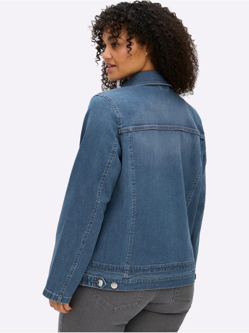 Blazer En Jean - Taille Standard - Sheego Bleu - Kiabi