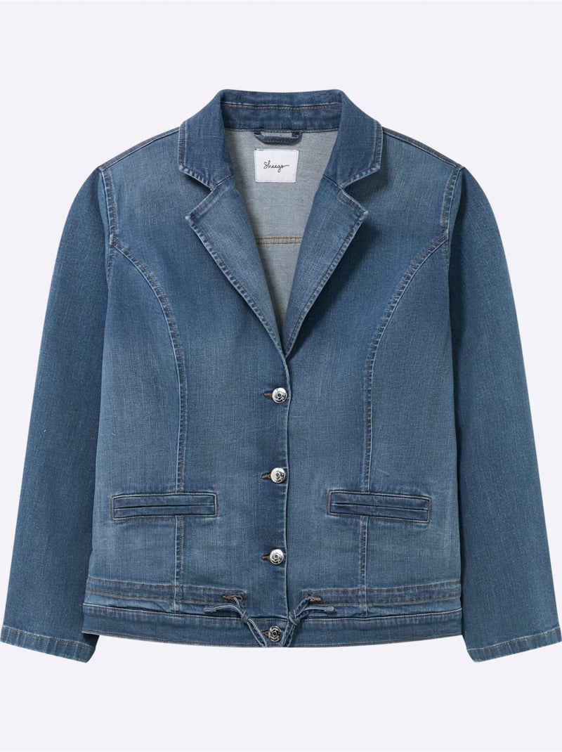 Blazer En Jean - Taille Standard - Sheego Bleu - Kiabi