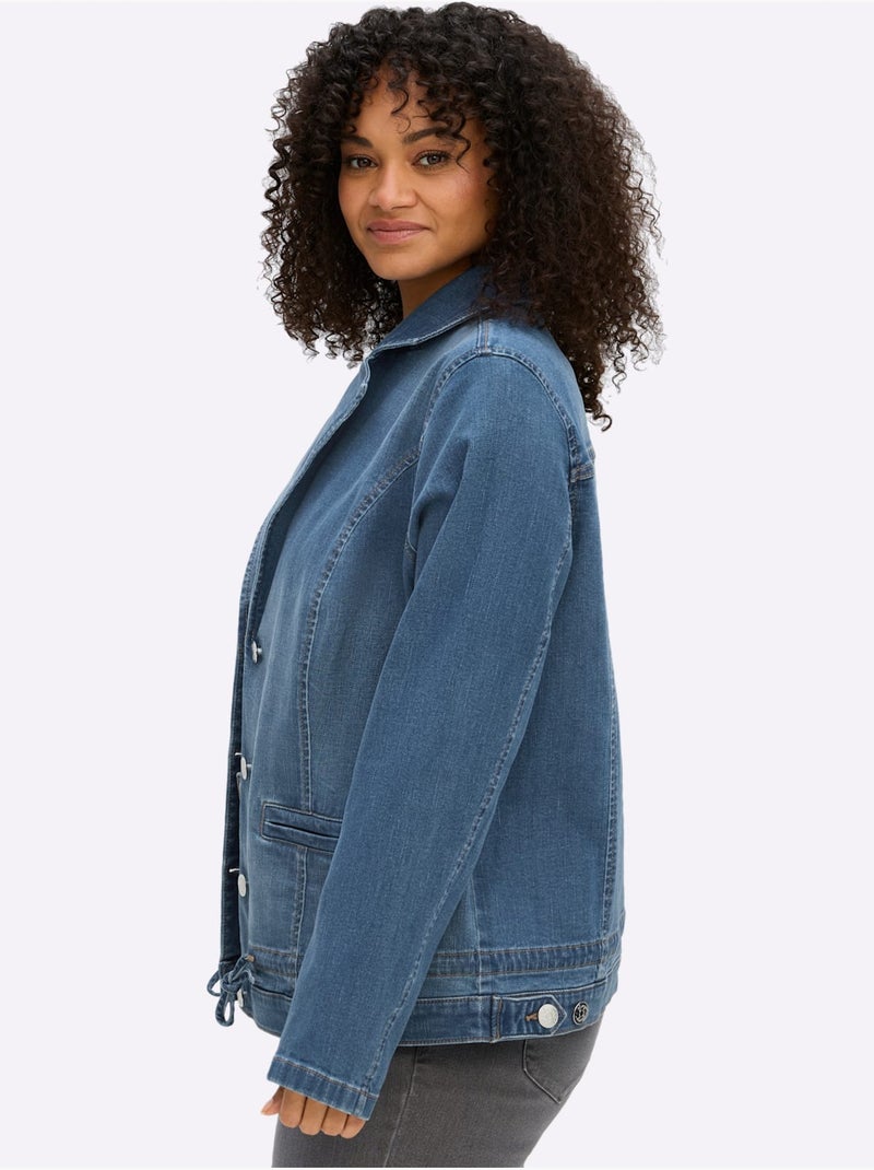 Blazer En Jean - Taille Standard - Sheego Bleu - Kiabi