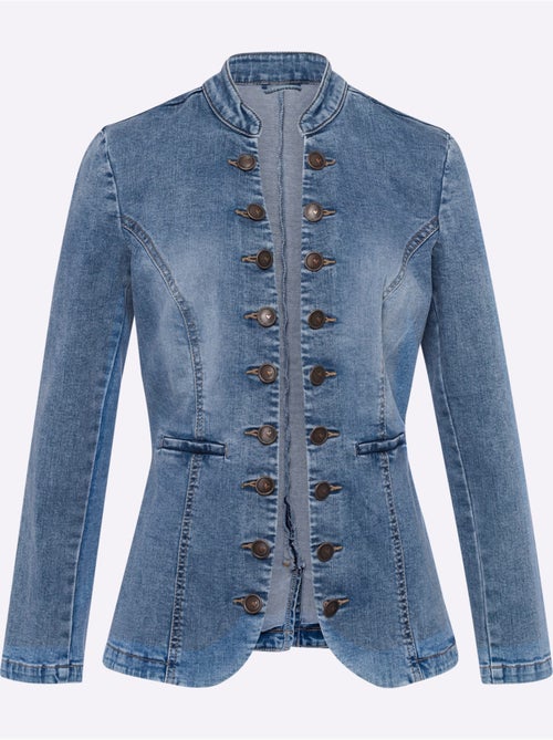 Blazer En Jean 95% Coton - Taille Standard - Helline - Kiabi
