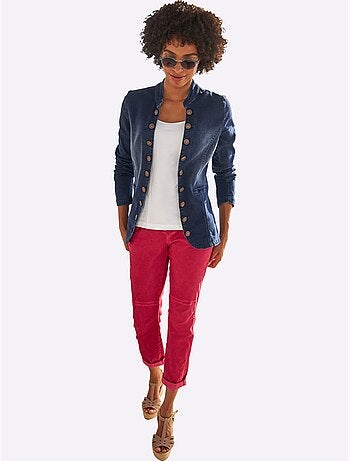 Blazer En Jean 95% Coton - Taille Standard - Helline