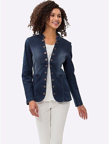 Blazer En Jean 95% Coton - Taille Standard - Helline