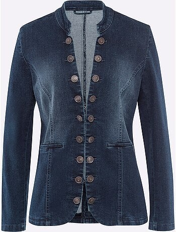 Blazer En Jean 95% Coton - Taille Standard - Helline
