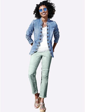 Blazer En Jean 95% Coton - Taille Standard - Helline