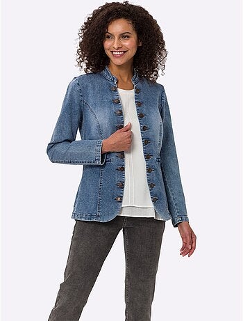Blazer En Jean 95% Coton - Taille Standard - Helline