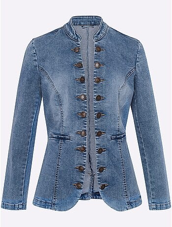 Blazer En Jean 95% Coton - Taille Standard - Helline