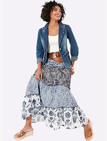 Blazer En Jean Alternative Parfaite Au Blazer - Taille Standard - Helline
