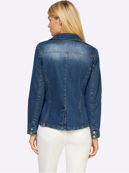 Blazer En Jean Alternative Parfaite Au Blazer - Taille Standard - Helline - Kiabi Blazer En Jean Alternative Parfaite Au Blazer - Taille Standard - Helline - Kiabi