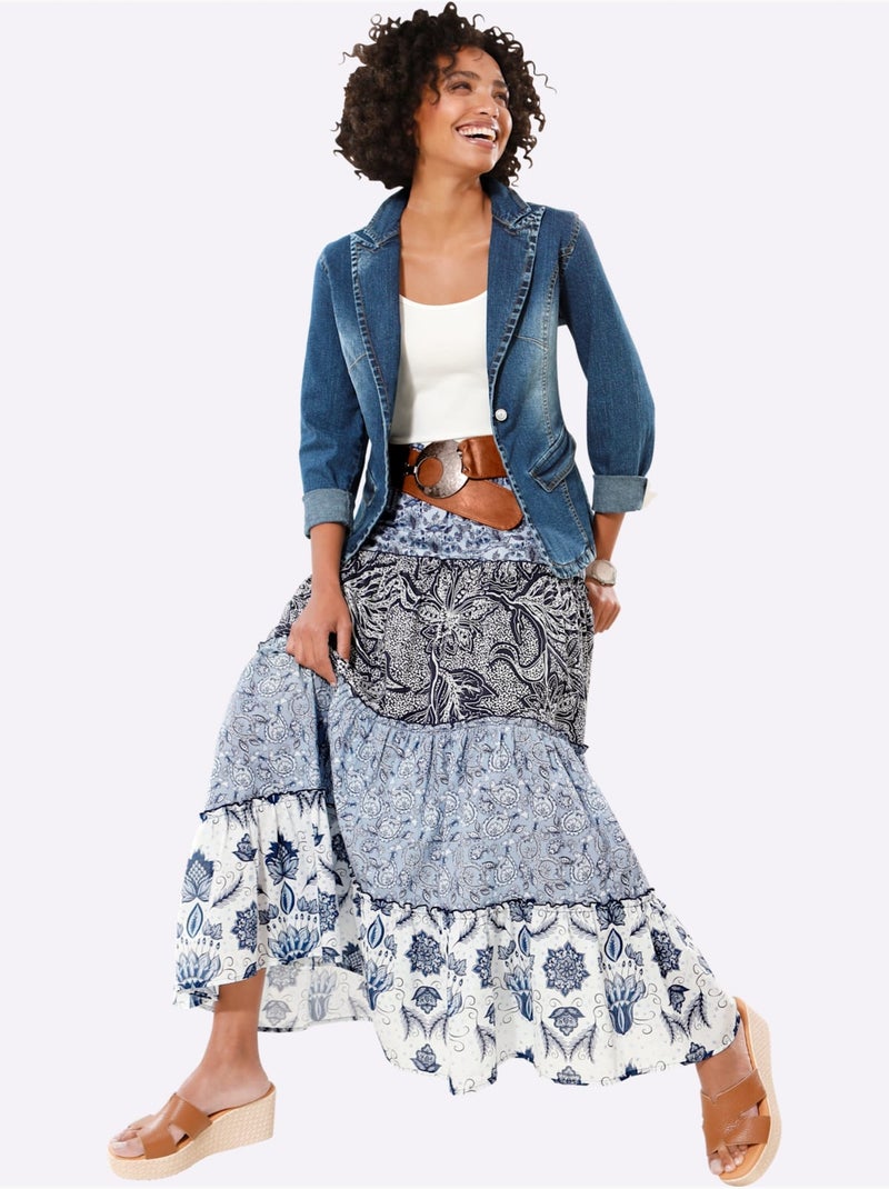 Blazer En Jean Alternative Parfaite Au Blazer - Taille Standard - Helline Bleu jean - Kiabi