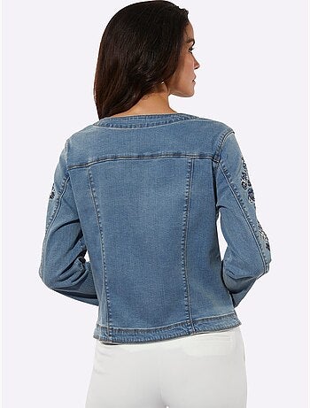 Blazer En Jean Avec Coton - Taille Standard - Helline