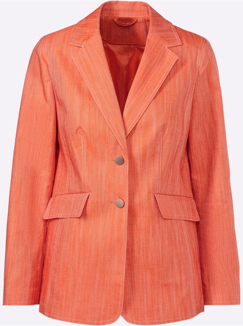 Blazer En Jean Qualité Denim Teintée - Taille Standard - helline - Kiabi