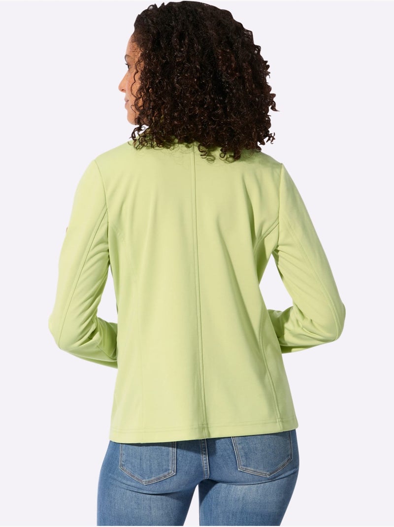 Blazer En Jersey 20% Viscose - Taille Standard - Witt Vert pistache - Kiabi