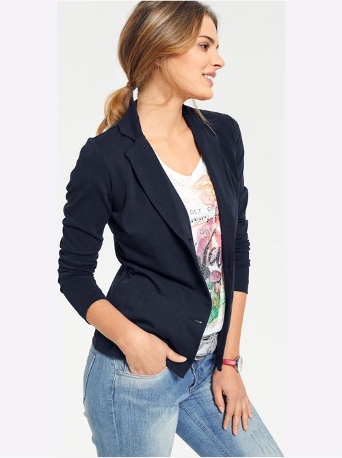 Blazer En Jersey Coupe Sobre Pour Un Look Décontracté Tendance - Taille Standard - helline - Kiabi